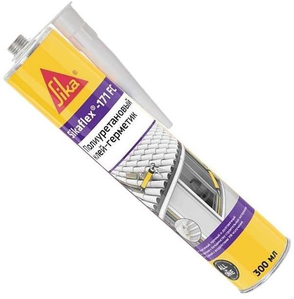 Клей-герметик полиуретановый 300 мл Sika Sikaflex-171 FC 752511 чёрный - фото
