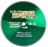 Диск алмазный для керамогранита, гранита и мрамора 350 мм, Messer-DIY 03.350.867 Диск алмазный для керамогранита, гранита и мрамора 350 мм, Messer-DIY 03.350.867