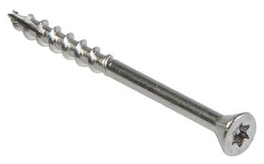Шуруп для террасной доски 4,2х75 мм TX20 с уменьшенной потайной головкой 60°, нержавеющая сталь А2 - фото