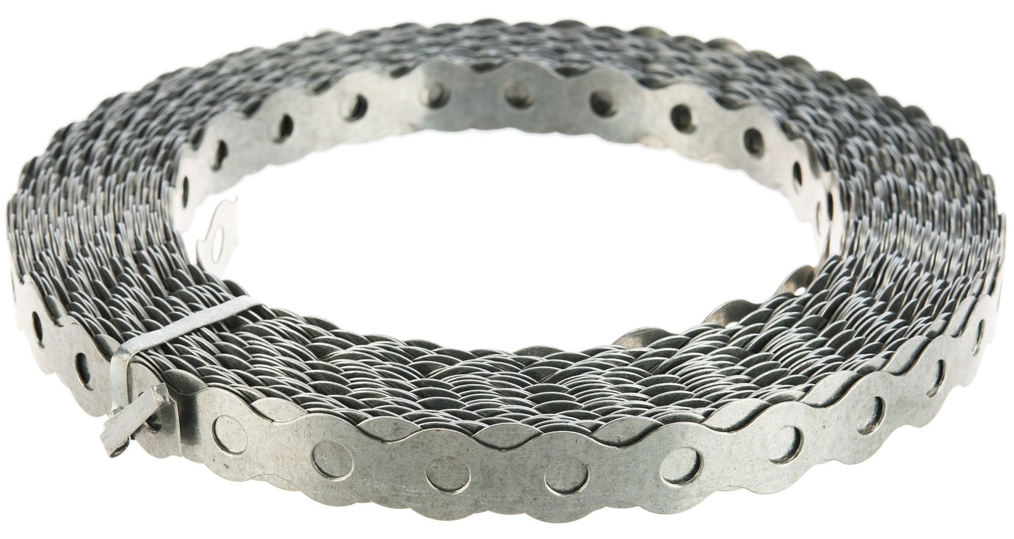 Лента перфорированная «Волна» ОЛВ 12х0,55 мм (25 м), оцинкованная сталь - фото