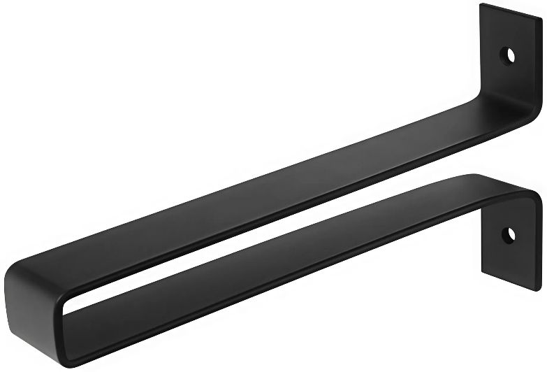 Кронштейн для полок 200 мм Домарт LOFT модель 8, белый/черный - фото