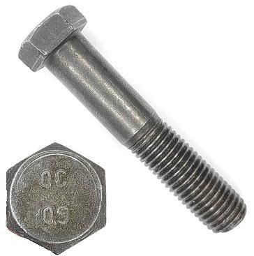 Болт шестигранный с уменьшенной головкой М12х40 ГОСТ 7796, класс прочности 10.9, без покрытия - фото