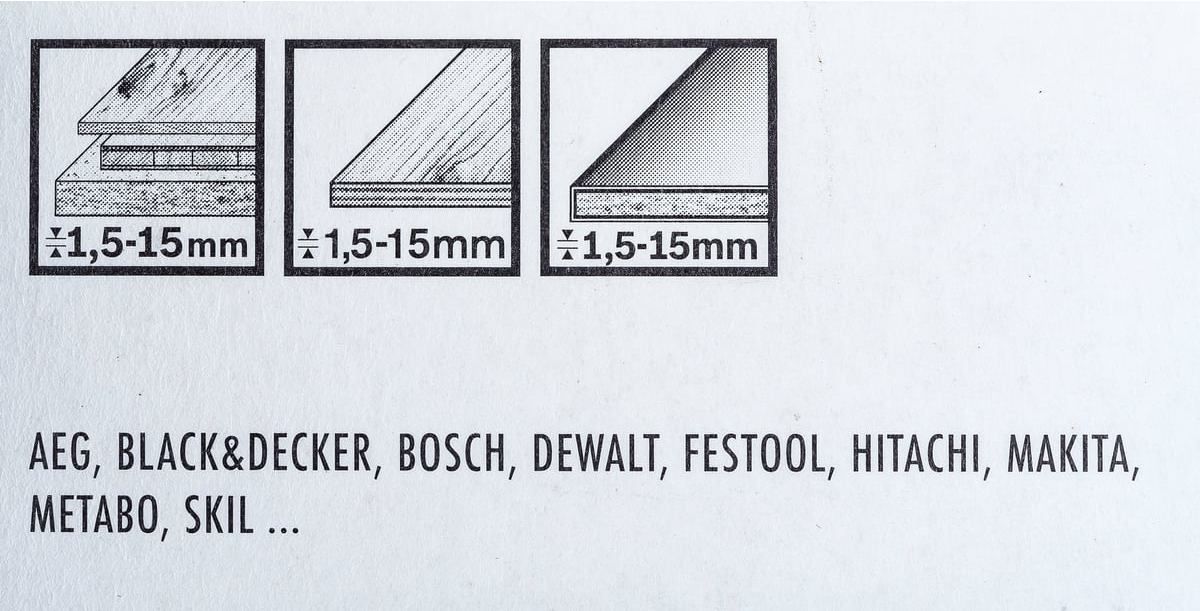 Пилка по дереву для электролобзика T101AO Hawera F00Y240502, сталь HCS, 5 шт - фото