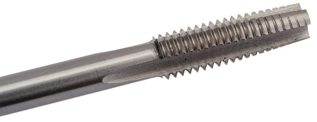 Метчик гаечный левый с прямым хвостовиком исполнение 2 Р6М5 (HSS) ГОСТ 1604-71 РИ, метрическая резьба - фото