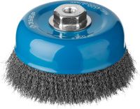 Щетка-крацовка чашечная для УШМ 150 мм, витая стальная проволока, ЗУБР PROF 35261-150_z01 Щетка-крацовка чашечная для УШМ 150 мм, витая стальная проволока, ЗУБР PROF 35261-150_z01