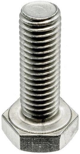 Болт дюймовый с полной резьбой UNF 7/16-20 х 5/8 (15,9 мм) DIN 933, нержавеющая сталь А4 - фото