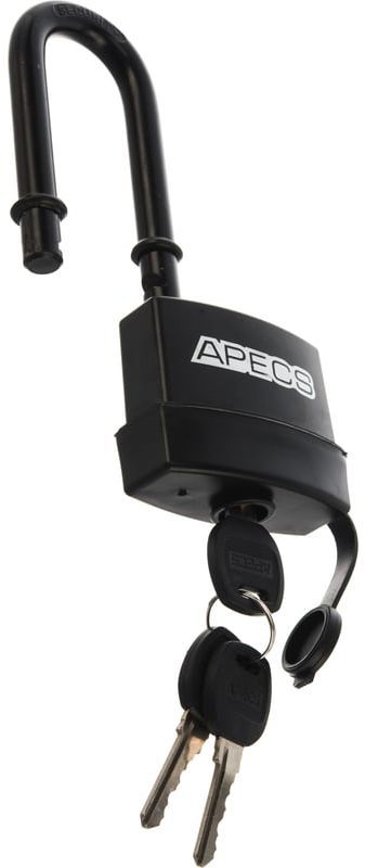 Замок навесной влагостойкий с удлиненной дужкой APECS PDR-50, чугун - фото