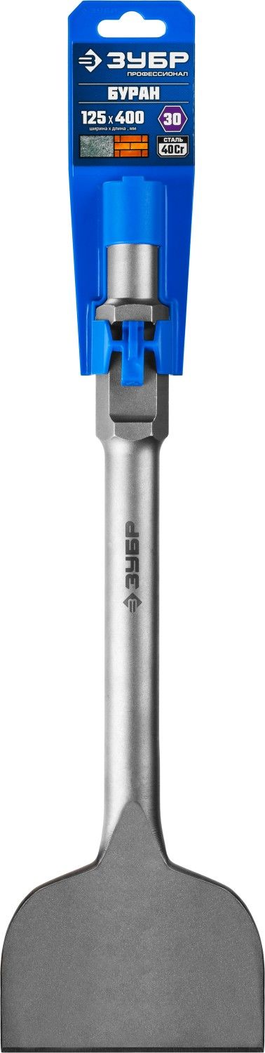 Зубило лопаточное 125х400 мм HEX 30 ЗУБР БУРАН 29375-125-400 - фото