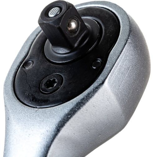 Рукоятка трещоточная изогнутая 1/4", 72 зубца Cr-Mo ЗУБР 27730-1/4 - фото