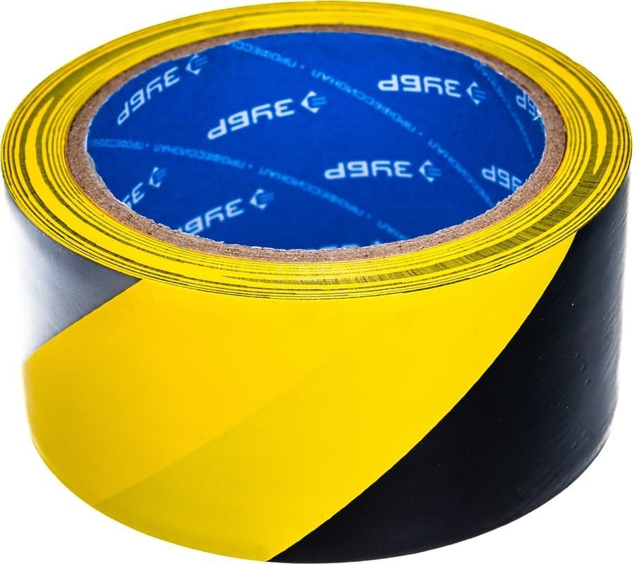 Лента клейкая разметочная сигнальная 50 мм длина 25 м ЗУБР Профессионал - фото