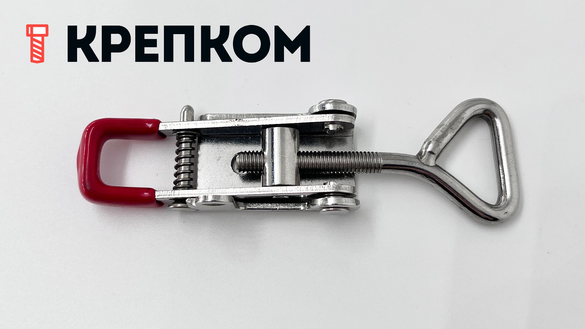 Замок регулируемый натяжной L=79-93 мм, нагрузка 102 кг, 5123C, нержавеющая сталь А2 - фото