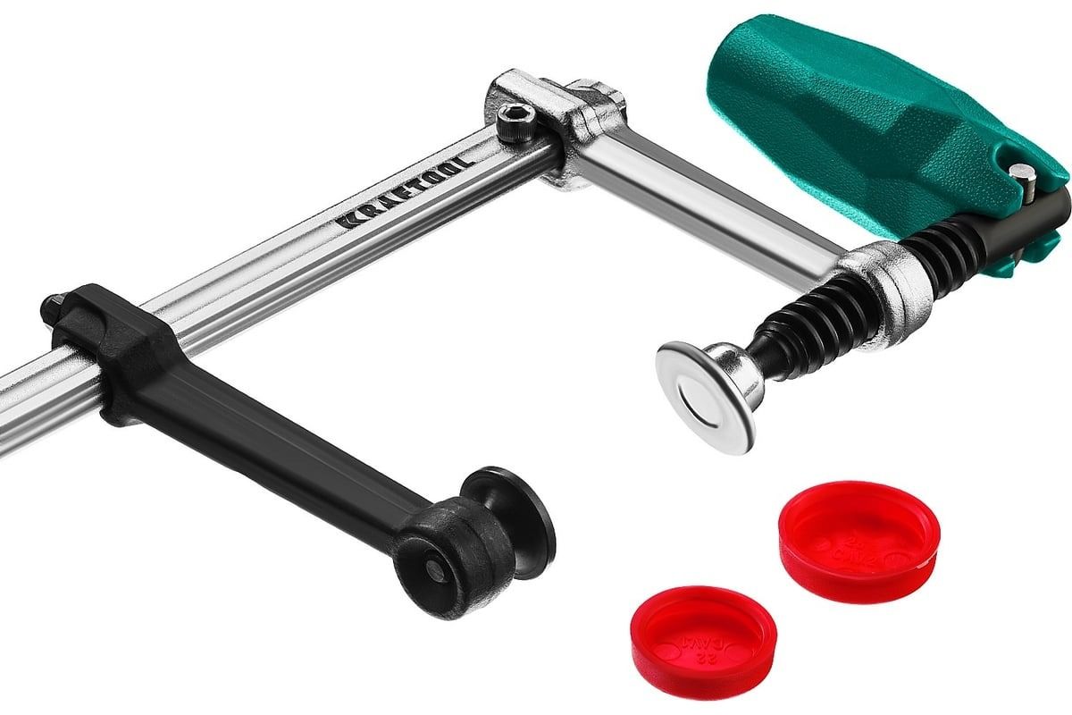 Струбцина универсальная UF-400/8, 80х400 мм, тип F, Kraftool 32018-080-400 - фото