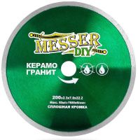 Диск алмазный для керамогранита 200 мм, Messer-DIY 03.200.008 Диск алмазный для керамогранита 200 мм, Messer-DIY 03.200.008