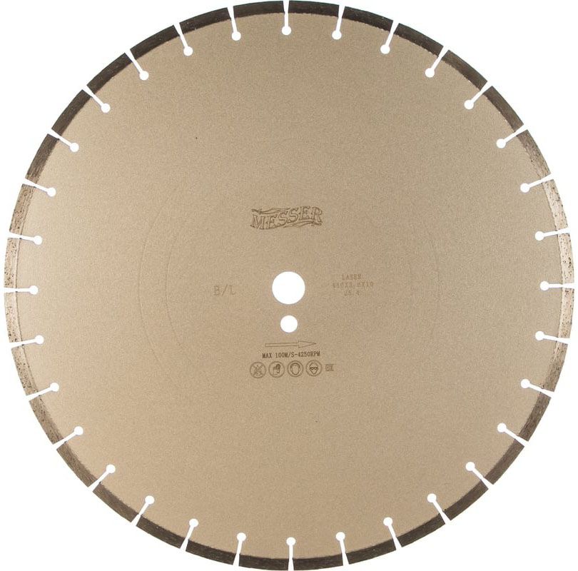 Диск алмазный сегментный B/L для бетона, Messer - фото