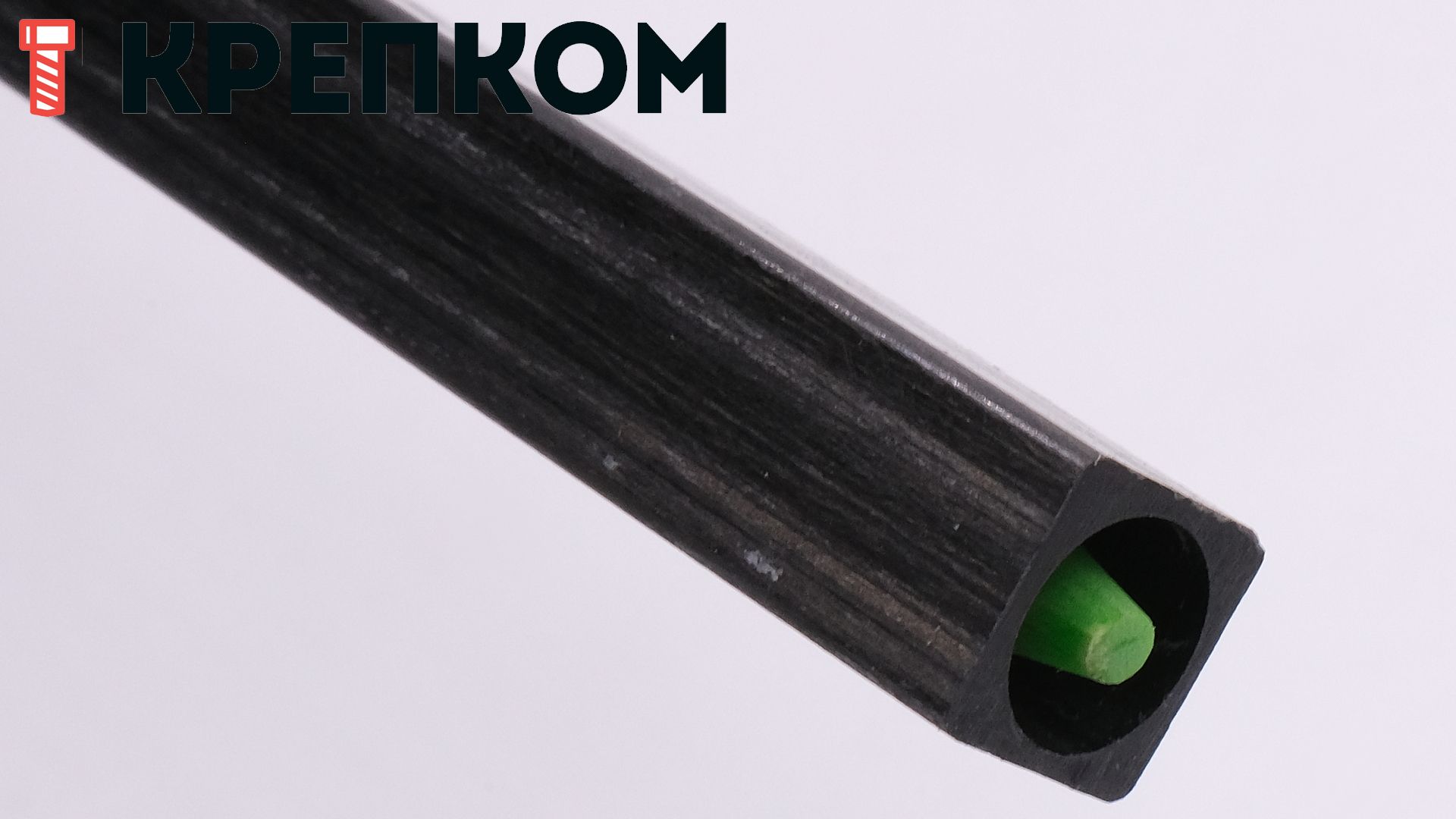 Пруток стеклопластиковый 8х2000 мм с заостренным концом, зеленый - фото