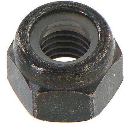 Гайка дюймовая UNC самоконтрящаяся с нейлоновой вставкой DIN 985, класс прочности 5, фосфатированная - фото