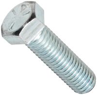 Болт дюймовый UNF 1/4-28 х 2 (51 мм) DIN 933, класс прочности 8.8 (Grade 5), оцинкованная сталь Болт дюймовый UNF 1/4-28 х 2 (51 мм) DIN 933, класс прочности 8.8 (Grade 5), оцинкованная сталь