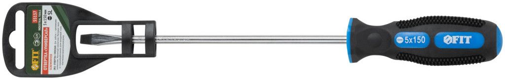 Отвертка с прорезиненной ручкой SL FIT Универсал, хромованадиевая сталь - фото