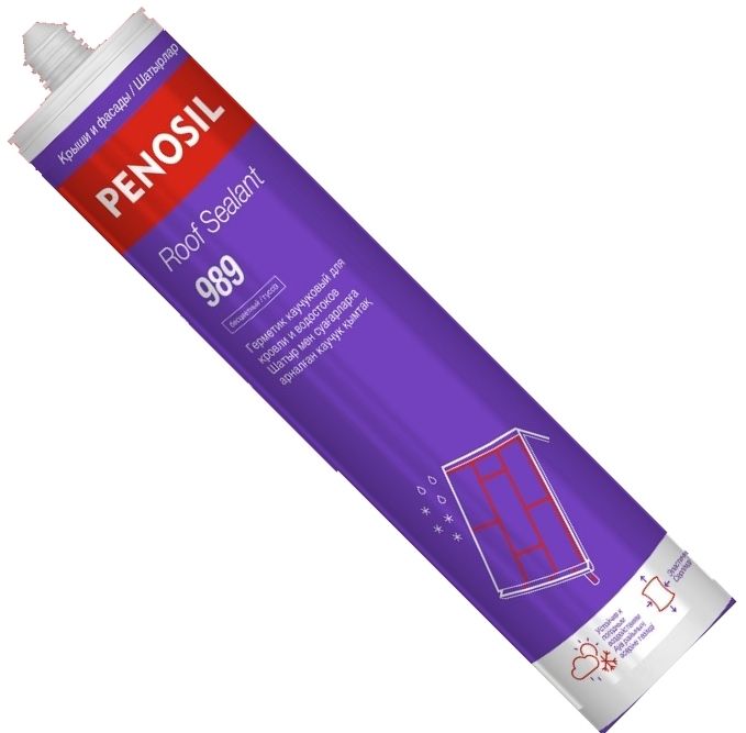 Герметик каучуковый кровельный 280 мл Penosil Roof Sealant 989 H0003Z бесцветный - фото