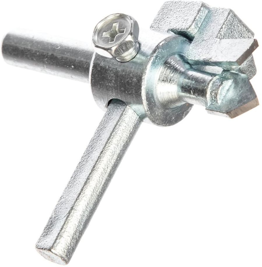 Сверло регулируемое по кафелю "Балеринка" с карбидным резцом 20 - 90 мм ц/х FIT 16530 - фото