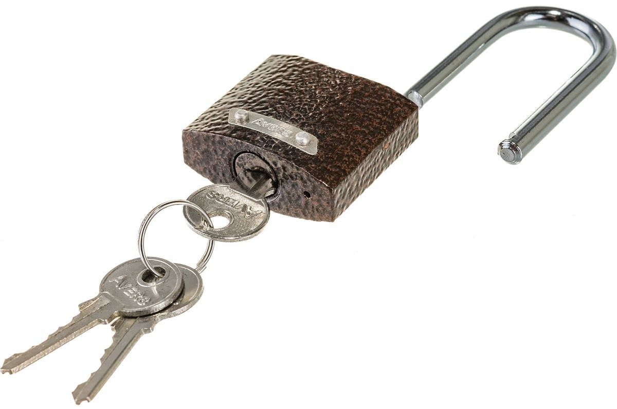 Навесной замок с удлиненной дужкой APECS PD-01, чугун - фото