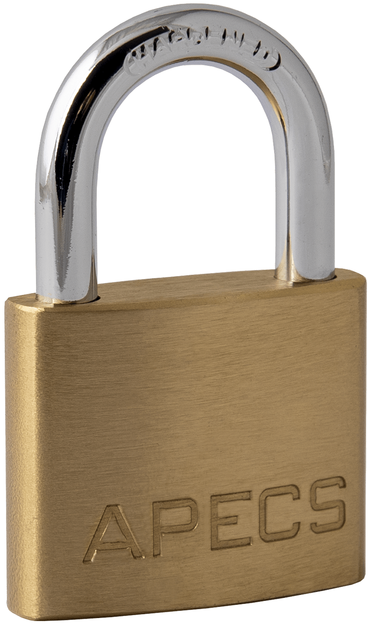 Замок навесной APECS PDB-01-40, латунь - фото