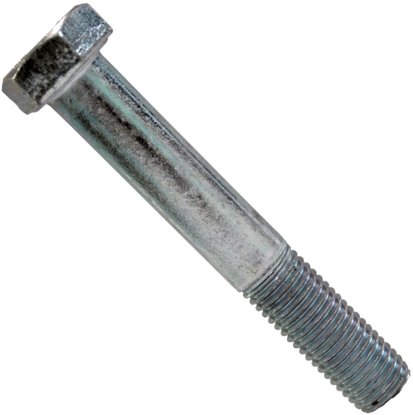 Болт шестигранный с неполной резьбой ГОСТ 52644-2006, тип ХЛ, класс прочности 12.9, оцинкованная сталь - фото