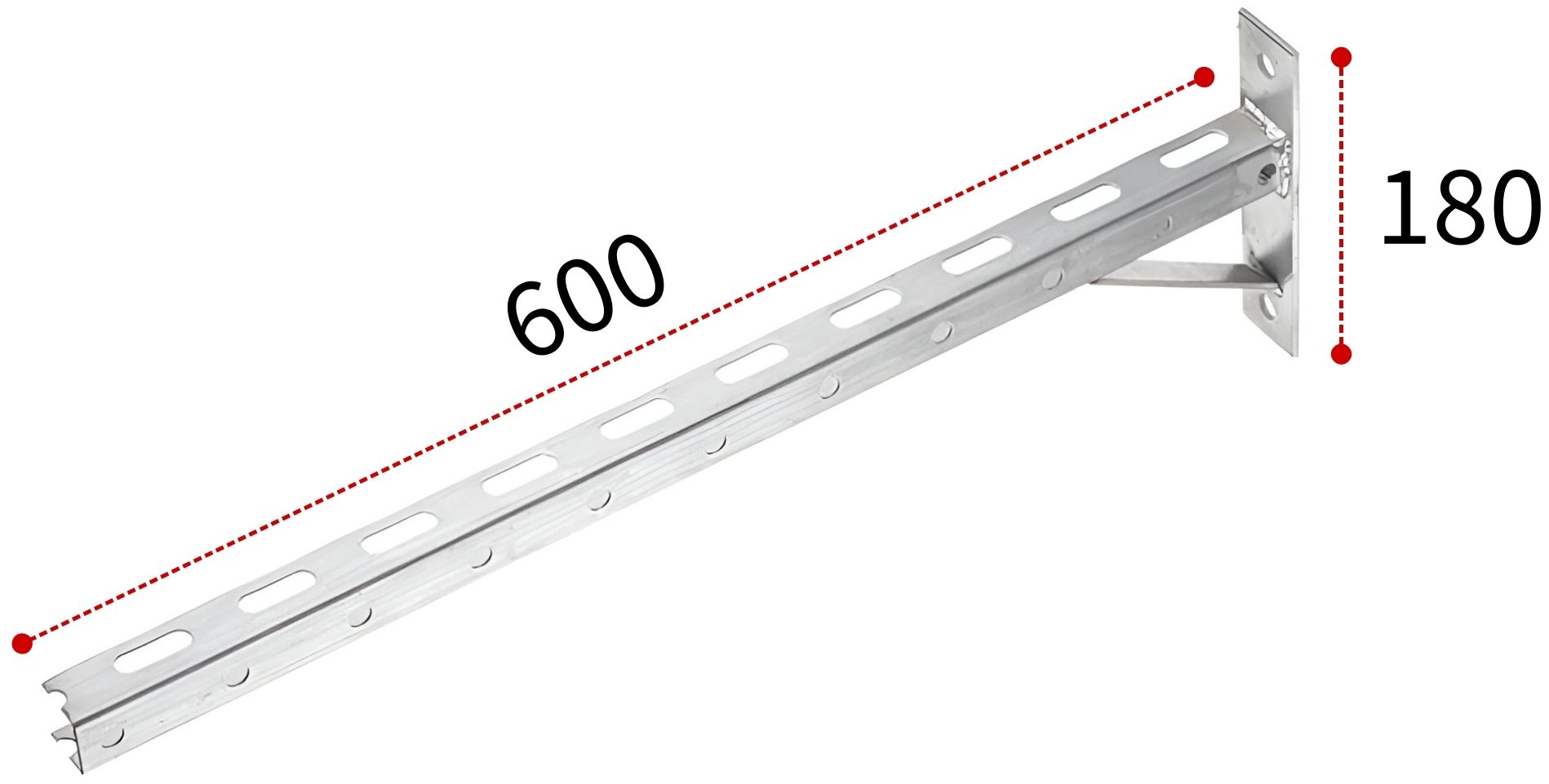 Кронштейн П-образный СПК 600х180 - фото