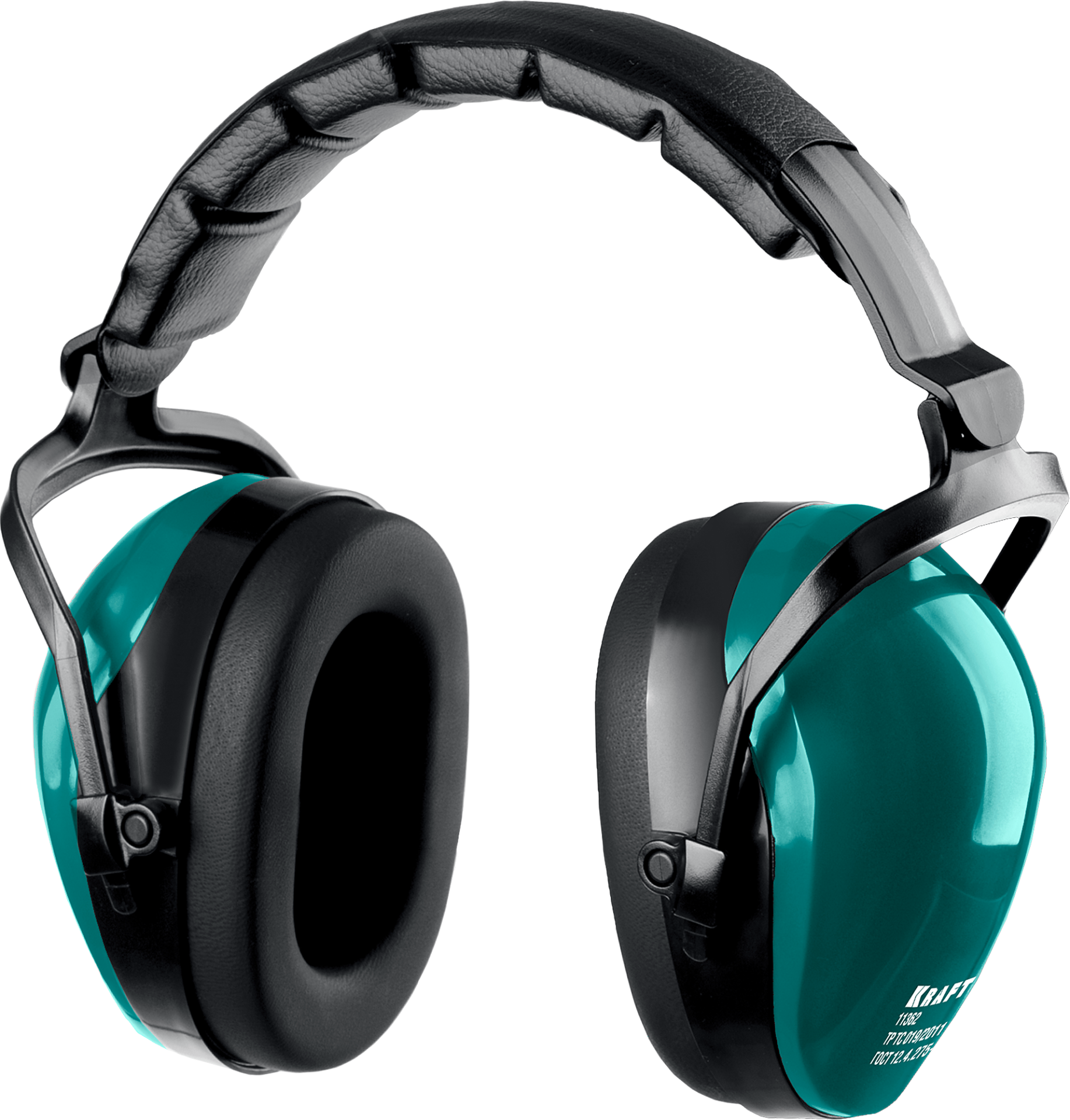 Наушники защитные до 109 дБ, шарнирное крепление чашек, складное мягкое оголовье Kraftool 11362 - фото