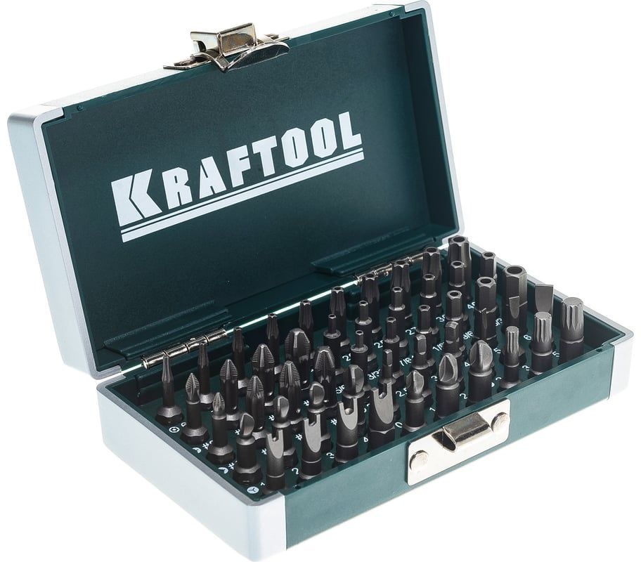 Набор специальных бит Kraftool X-Drive 26065-H50, сталь Cr-Mo, 50 шт - фото