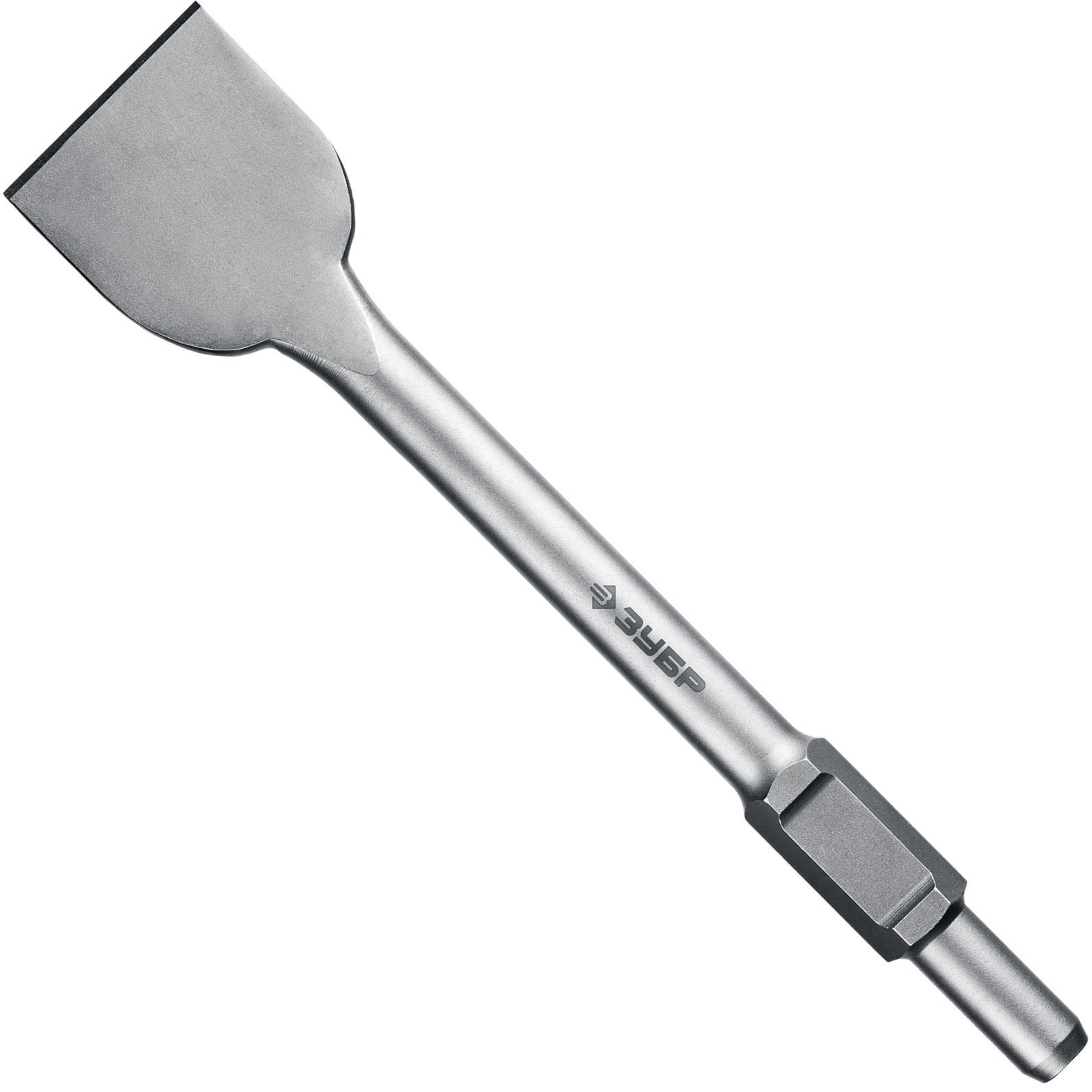 Зубило лопаточное 75х400 мм HEX 30 ЗУБР БУРАН 29375-75-400 - фото