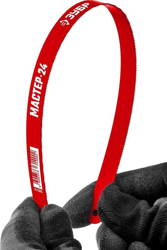 Полотно по металлу 300 мм 24 TPI ЗУБР Мастер-24 15853-24-1, сталь У10 - фото