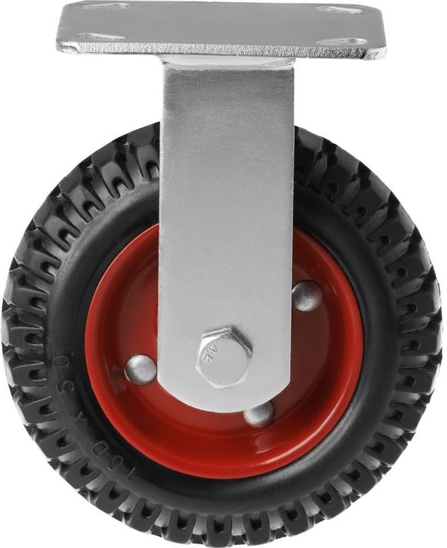 Колесо большегрузное неповоротное с резиновым протектором 160 мм PF 160 - фото