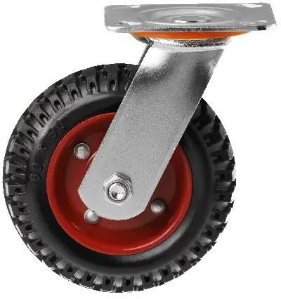 Колесо большегрузное поворотное с резиновым протектором 160 мм PS 160 - фото