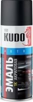 Эмаль автомобильная 520 мл Kudo 1К KU-5232.5, черная матовая Эмаль автомобильная 520 мл Kudo 1К KU-5232.5, черная матовая