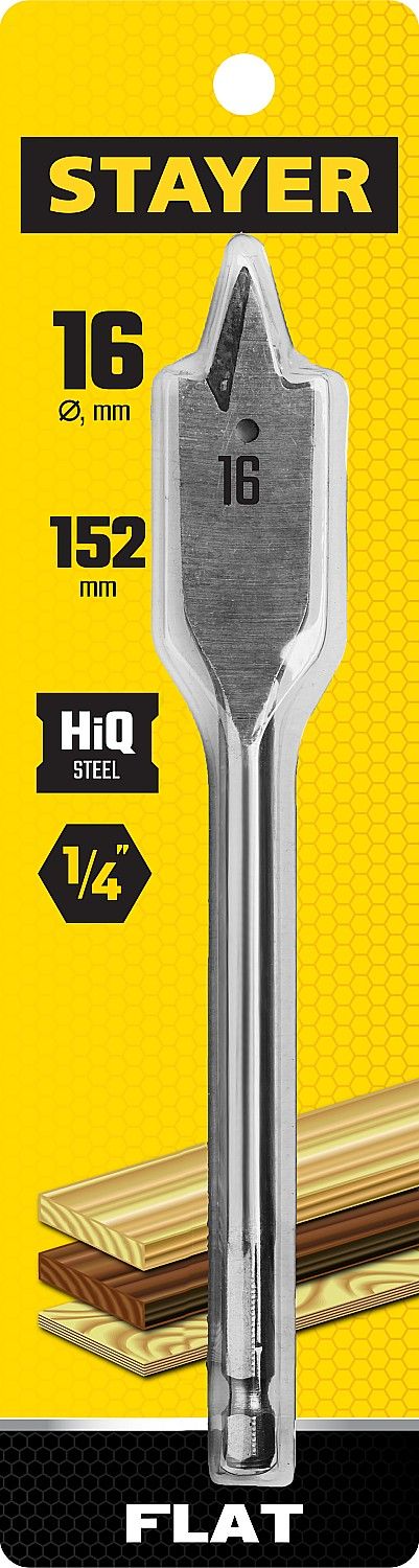 Сверло по дереву перовое Flat Stayer - фото