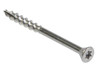 Шуруп для террасной доски с уменьшенной потайной головкой 60°, нержавеющая сталь А2 - фото