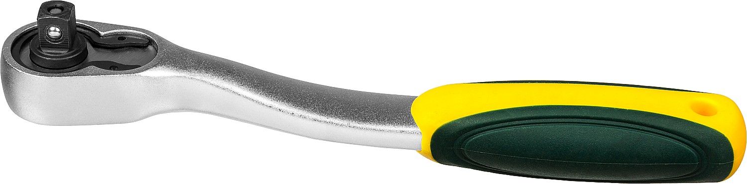Рукоятка трещоточная изогнутая 1/2", 72 зубца Kraftool Pro 27795-1/2_z02 - фото