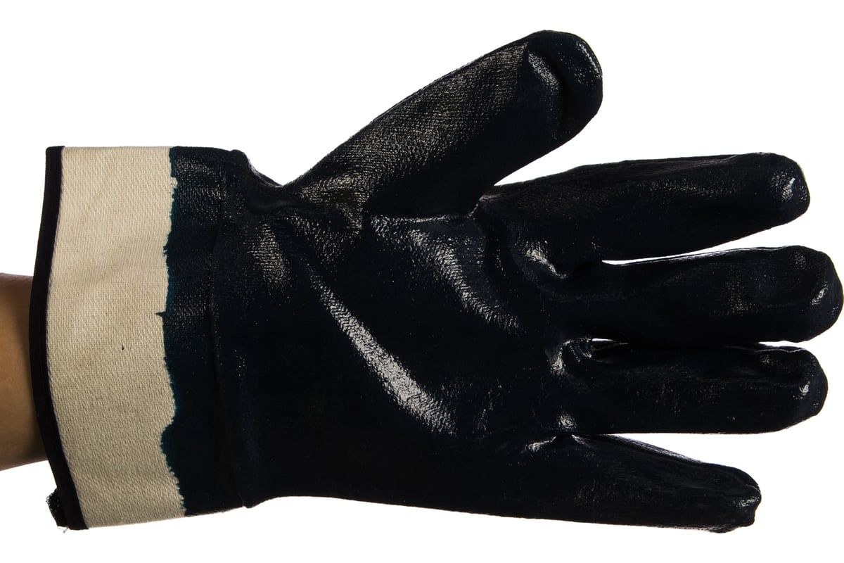 Перчатки XL (10) маслобензостойкие с нитриловым покрытием Hard ЗУБР 11270-XL - фото