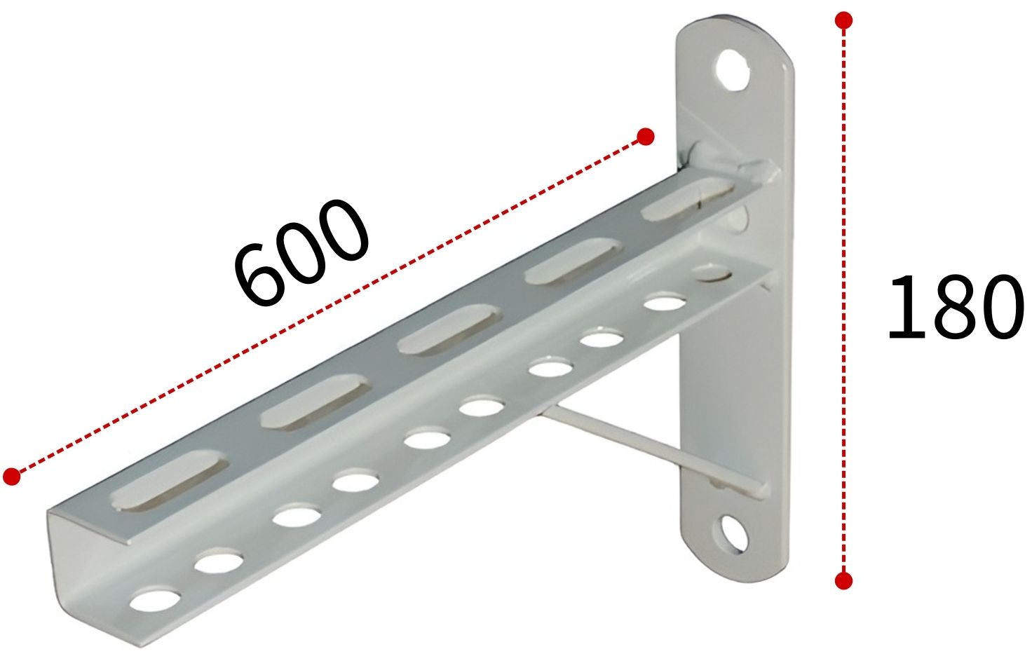 Кронштейн П-образный СПК 600х180 (окрашенный) - фото