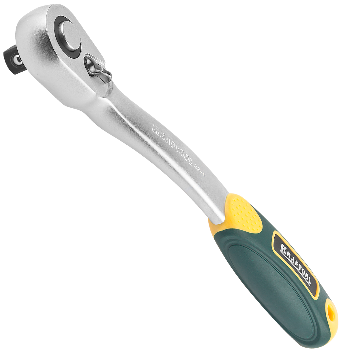 Рукоятка трещоточная изогнутая 1/2", 72 зубца Kraftool Pro 27795-1/2_z02 - фото