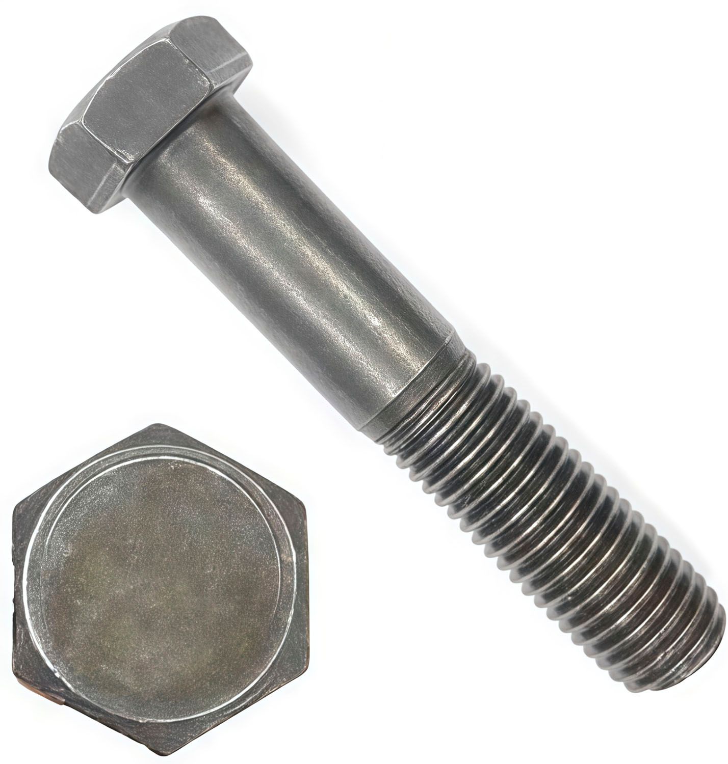 Болт шестигранный с уменьшенной головкой М20х50 мм ГОСТ 7796, класс прочности 5.8, без покрытия - фото