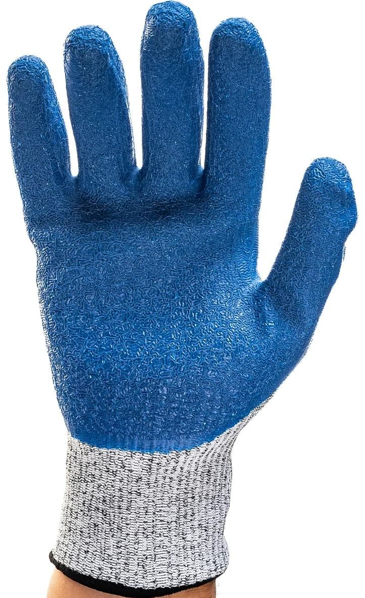 Перчатки для защиты от порезов с рельефным латексным покрытием XL(10) ЗУБР 11277-XL - фото