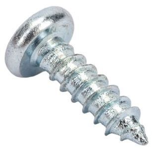 Шуруп полусфера с полной резьбой и острым концом, оцинкованная сталь - фото