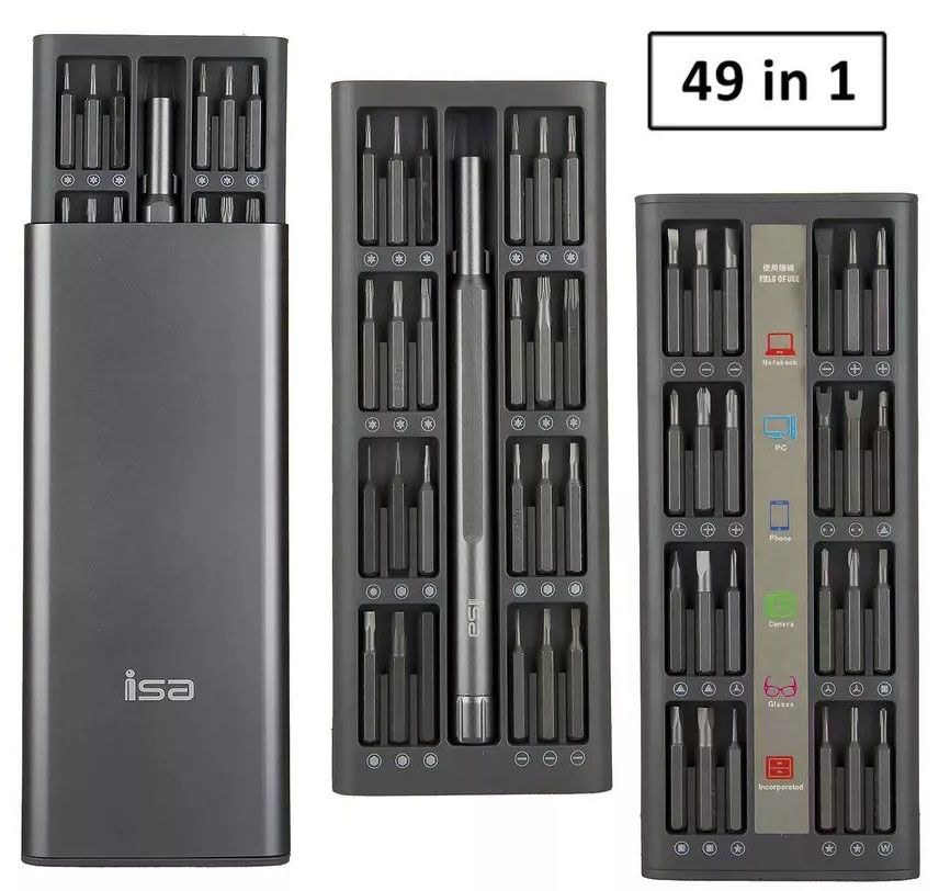 Набор отверток в пластиковом кейсе 49 в 1 ISA, IS611111 - фото