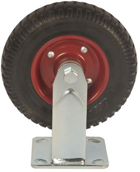 Колесо большегрузное неповоротное с резиновым протектором 200 мм PF 200 - фото