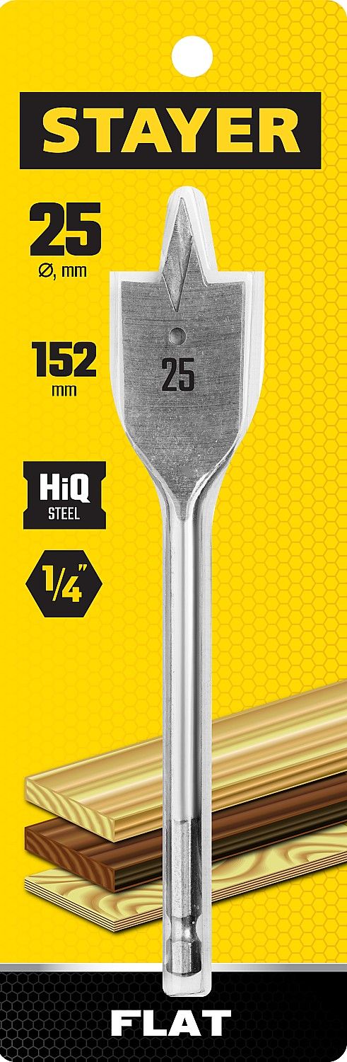 Сверло по дереву перовое Flat Stayer - фото