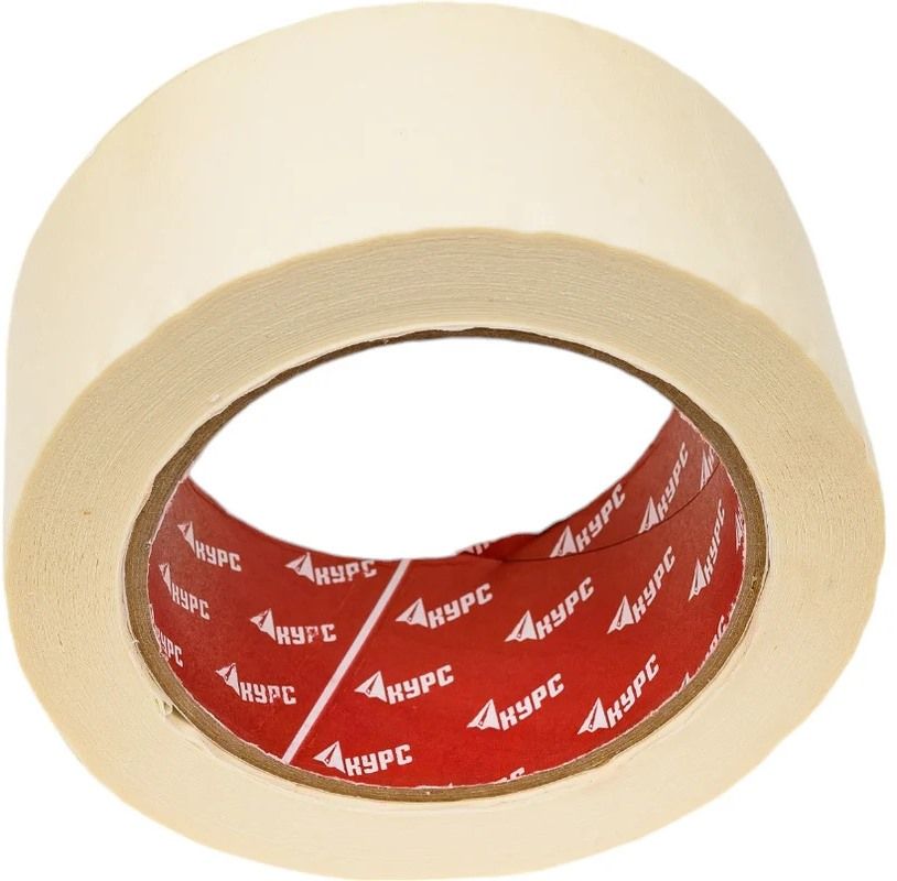 Лента клейкая малярная крепированная КУРС - фото