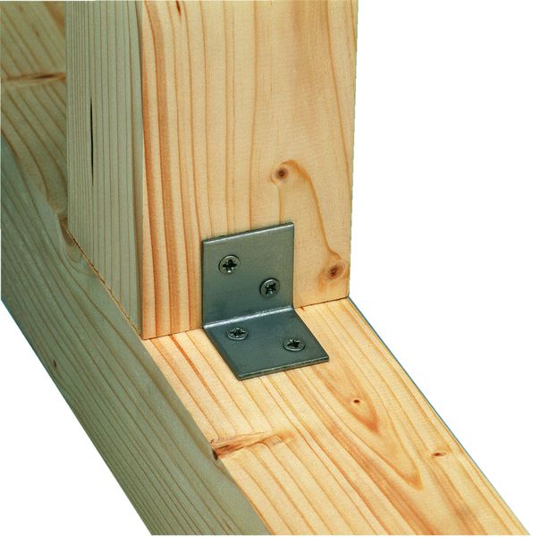 Уголок крепежный мебельный 30х30х30 мм Gah Alberts 361075, нержавеющая сталь - фото