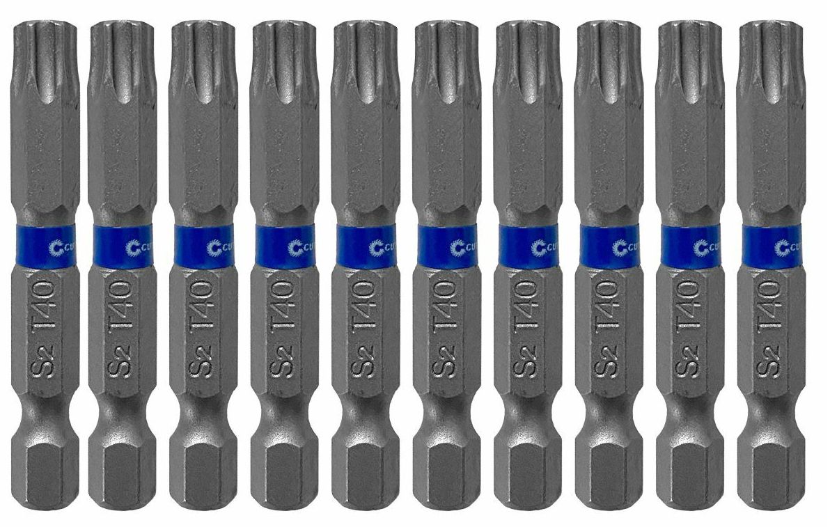 Набор бит TORX T40 длина 50 мм Profi CUTOP 83-664, 10 шт - фото
